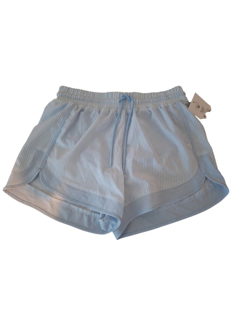 Crown & Ivy Shorts Womens XS Blue White Stripe NWT Preppy Coastal Active Dolphin